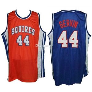 Nikivip George Gervin #44 Virginia blue Squires Retro Basketball Jersey Mens Stitched Custom Any Number Name Jerseys
