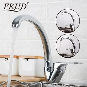 Frud Kitchen Faucet Kitchen Mixer One Hander Mixer Water Tap раковина смеситель смеситель Tap Deck Mounted Kitchen Taps Grifo Cocina T200424