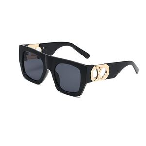 Frauen Mode Brief Sonnenbrille UV-Schutz Quadratische Sonnenbrille Brillen für Geschenk Party Hohe Qualität