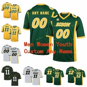 Thr Custom NDSU Bison College Football Jersey 18 Adam Cofield 20 Shepherd 28 Ty Brooks 30 Clark 4 Dimitri Williams Uomo Donna Youth Stitched