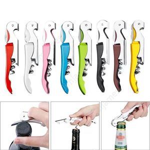 Corkscrew wine Bottle Openers Sea horse multi Colors Double Reach Wine beer bottle Opener home kitchen tools 600pcs DAJ479