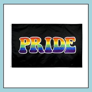 Flagi banerowe świąteczne zaopatrzenia w ogród domowy 13 Style Rainbow Flag 90x150 cm American Gay Pride Poliesters Poliest DHC4P