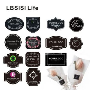 LBSISI Life 1000pcs Custom Stickers Print Personalized Waterproof Paper Labels Wedding Christmas Decoration 220607