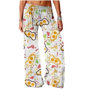 Women's Pants & Capris SOJINM Women Baggy Sweatpants Joggers Egg Print Wide Leg Fashion Bottoms Streetwear Casual Trousers 6XL