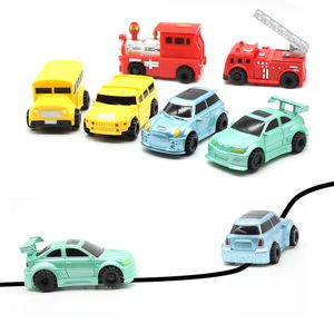 Engineering Vehicles MINI Magic Pen Inductive Children s Truck Tank Toy Car Draw Lines Induction Rail Track 220608