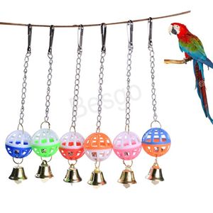 Fågel leksak bell hem dekoration husdjur papegoja ödla katt interaktiva hängande klockor leksak balkong inredning hängande diy tillbehör bh6308 wy