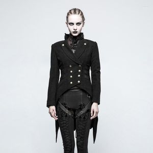 Women's Jackets Punk Rave Steampunk Lapel Double Breasted Swallow Tail Worsted Jacket Y-771