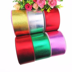 Hair Accessories 100Y/lot 75mm 3" Full Foil Grosgrain Ribbon For Bows Welcome Custom Order
