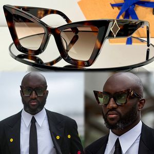 Latest Milan Catwalk Style Mens Ladies Famous Brand Sunglasses Z2613 Cat Eye Frame Temple Band Logo Vacation Travel UV Protection Top Quality with Original Box