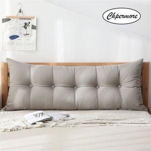 Chpermore High-grade Washable Simple Big bed cushion double sofa Tatami Bed soft bag Removable Bed pillow For Sleeping 201009