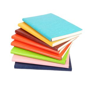A5 A6 B5 Soft Notebooks Portable Travelers Journals School Office Meeting Record Notepads 100 Sheets 200 Pages
