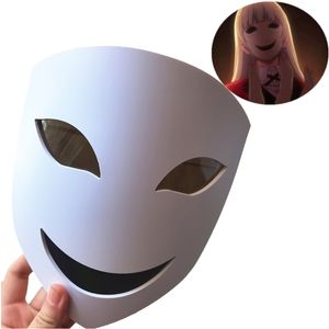 アニメKakegurui Momobami Ririka Mask Cosplay Adult Pvc Masks Props Halloween 220618