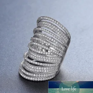 Vintage-Cocktail-Party-Ring mit winzigem, brillantem Zirkonia in Pavé-Fassung, luxuriöser Schmuck, modische Ringe für Frauen