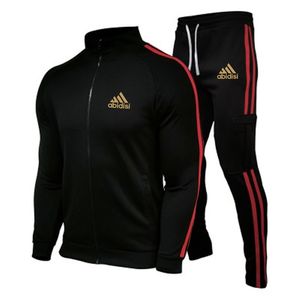 Brand Men's Tracksuit 2 sztuki kurtka męska swobodne kurtki zamka błyskawiczne sportowe bluzy sportowe garnitury męskie zestawy odzieży 220622