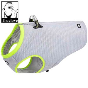 TrueLove Dog Cooling Vest Dog Harness Cooler Jacket Autdoor Hunting Training and Camping 210401用の調整可能なジッパー