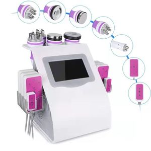 Máquina de emagrecimento de cavitação ultra-sônica 6 em 1 lipo laser corpo de vácuo radiofrequência RF salão spa equipamentos de beleza