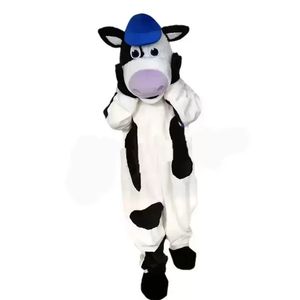 Halloween White Cow Mascot Costume Cartoon Animal Theme Character Carnival Festival Fancy dress Adults Size Xmas Outdoor Party Outfit