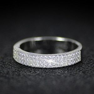 Fashion women's inlaid zircon ring daily versatile ring accessories 2022