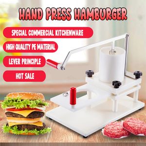 ハンバーガーマニュアルキッチンツールラウンドミートモールディングマシンバーガーマシンノンスティックシェフミートパッティマシン肉型型