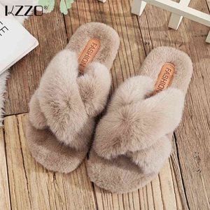 Kzzo New Bowl Fashion Women Slippers Home Shoes Soft inomhus tofflor Antislip Casual tofflor Bekväma hemmet Lägenheter J220716