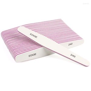 Nail Files 50Pcs Diamond File 240/240 Emery Board Lime A Ongle White Sandpaper Buffer Block Professionel Manicure SuppliesNail Prud22