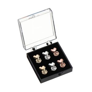 Fashion Hypoallergenic Double Love Heart Earring Lifter Fits All Earlobe Stud Back Nut Lift Support Post Earrings For Women