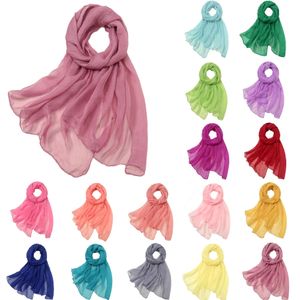 Rozgrotowy szyfon kobiet letni szal rękawy Ochrona przeciwsłoneczna Turban Wrap szalik