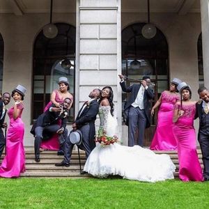 Saten Gelinlik Modelleri Afrika Dantel Aplikler Denizkızı Kapalı Omuz Düğün Parti Konuk Elbiseler Onurlu Elbise Elbise Ucuz Saten Uzun Döşeli