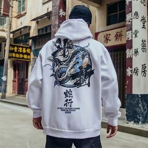 Fashion Men Cool Men Hip Hop Hoodies Japanese Casual Sweatshirts Streetwear Men Women Loose Pullover Harajuku Devil Hoodie Male 201126