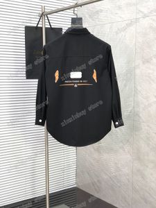 Wholesale mens lapel jacket for sale - Group buy 22ss Men Women Designers Jackets Paris scissors letter Cotton fabric Man Lapel Neck Streetwear orange black M XL