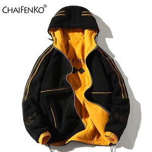 CHAIFENKO WINTER GRESSO A quente jaqueta de lã Parkas Men Moda de outono Casual Casual Caso masculino Parkas com capuz parkas 220816