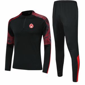 K.V. Kortrijk Dzieci rozmiar 4xs do 2xl dresy dresowe dla mężczyzn Zestaw mężczyzn na zewnątrz garnitury sportowe Kuty kurtki Kurtaki sportowe garnitur sportowy