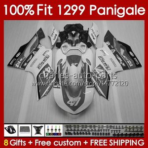 Ducati PanigaleのOEMボディワーク959 1299 S R 959R 1299R 1299S 15 16 17 18 Body 140No.55フレーム959S 2015 2016 2017 2018 959-1299 15-18注射金型モールドフェアリンググレーブラック