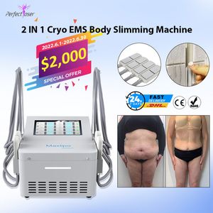 Snabb leverans 4 Kyldynor Slimming EMS Machine Non Vakuum Cryolipolys Kylare Viktminskning