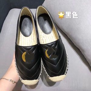 New style summer fashion letter fisherman shoes lace leather women's shoes hemp rope straw woven toe cap casual shoes MKJKK00001