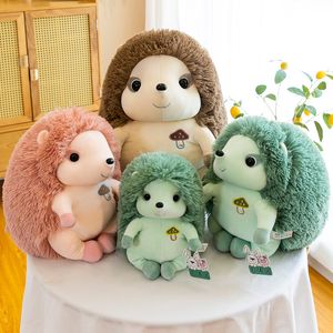 2022 Stuffed Animals cm New creative hedgehog plush toy forest small animal doll children sleeping on the bed dolls