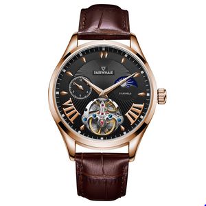 2022 Смотреть ruimas Mechanical Tourbillon Luxury Fashion Brand Кожаный мужчина часы Mens Automatic Watch Relogio Masculino Gift A2