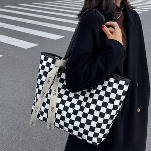 Akşam Çantaları Kanvas Kadın Omuz Çantası Japon Kız Öğrenci Tote Shopper 2022 WomanEveni İçin Büyük Moda Lüks Tasarım Çantalar