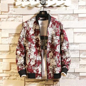 Kurtki męskie kwiatowy kurtka męska Japońska uliczna wiatraka moda design design marka odzieży odzież
