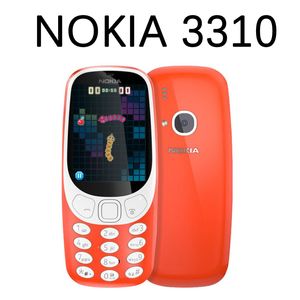 Orijinal Yenilenmiş Cep Telefonları Nokia 3310 3G WCDMA 2G GSM 2.4 Inç 2MP Kamera Öğrenci Yaşlı İnsanlar Için Çift Sim Unlocked Telefon