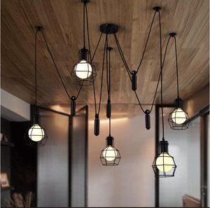 Hängslampor modern enkel järnrestaurang barutställning hall sovrum och vardagsrum