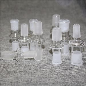 Glasadapter 14mm hane 18mm kvinnliga vattenpipa Reducer Connector Drop Down Bong Pipe Adapters för oljeriggar Bongs