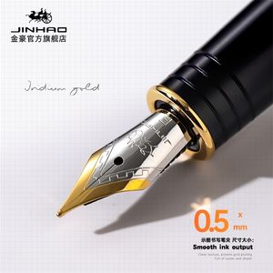 Penna stilografica Jinhao di lusso Penne a inchiostro medio opaco Penne a inchiostro medio di alta qualità Dolma Kalem Scuola Ufficio Nome Cancelleria regalo 220812