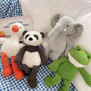 Cm Großer Frosch Kuscheln Gefülltes ähnliches Zierkissen Elefant Ente Panda Baby Sussen Spielzeug Schule Nickerchen Schlafen Pop Kinder J220704