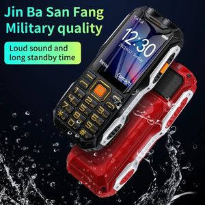 Unlocked Rugged Cell Phone Outdoor Loud Sound two Flashlight Torch Dual Sim Card Phones Large Battery Long Standby Bluetooth Speed Dial Big Button Cellphone