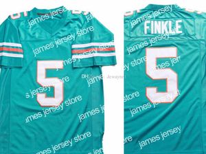 Nowy hurtowy Ray Finkle Ace Ventura Pet Film Film Men Football Jersey Film All Szyged Teal Color