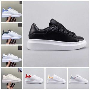 Selling designer Kids Shoes White Red Black Dream Blue Single Strap outsized Sneaker Rubber Sole AMCQS Soft Calfskin Leather Lace up