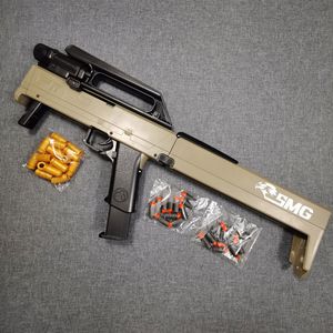 FMG 9 折りたたみサブマシンガンおもちゃソフト弾丸ブラスターフォームダーツ手動射撃ランチャー大人の男の子屋外ゲーム