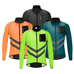 218 Cycling Jacket Man Windproof Waterproof Reflective Ultralight MTB Mountain Bicycle Wind Jackets Cycling Bike Windbreaker