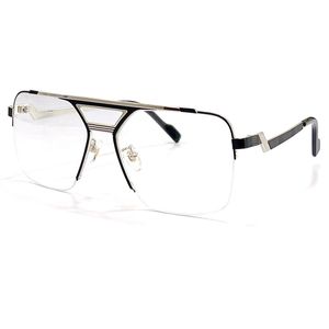 2022 Alloy Shield Semi-Rimless Glasses Frame Women Vintage Optical Frame Design Elegant Luxury Oculos de Grau